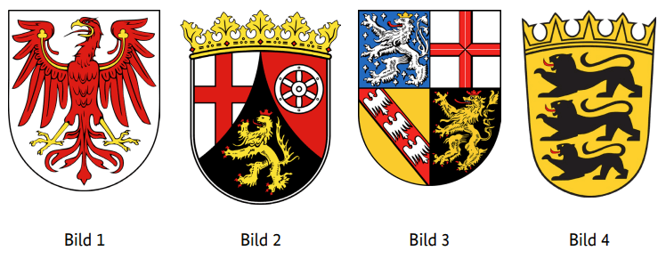 Which coat of arms belongs to the state of Brandenburg?