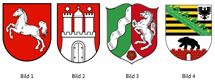 Which coat of arms belongs to the Free and Hanseatic City of Hamburg?