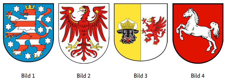 Which coat of arms belongs to the state of Mecklenburg-Western Pomerania?